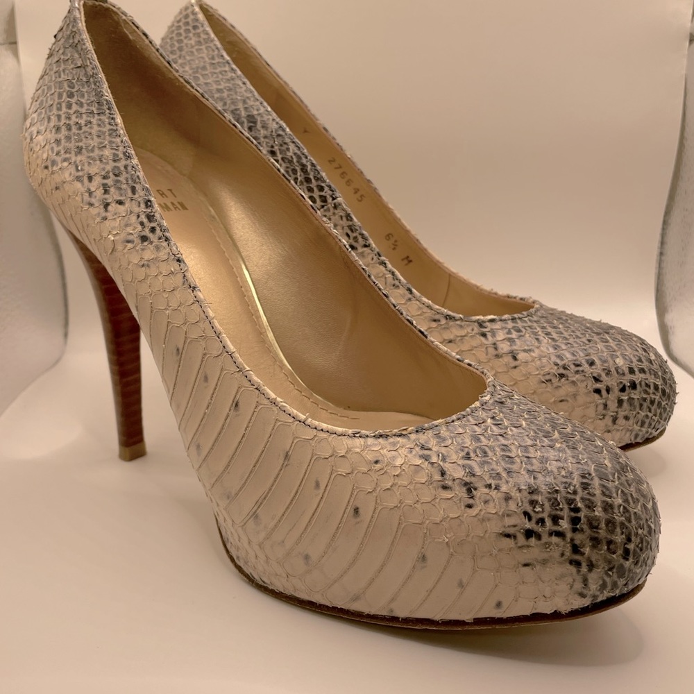 Stuart Weitzman Snakeskin Heels